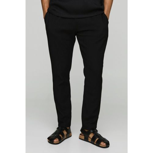 Jogging slim fuselé en maille côtelée - S - Boohooman - Modalova
