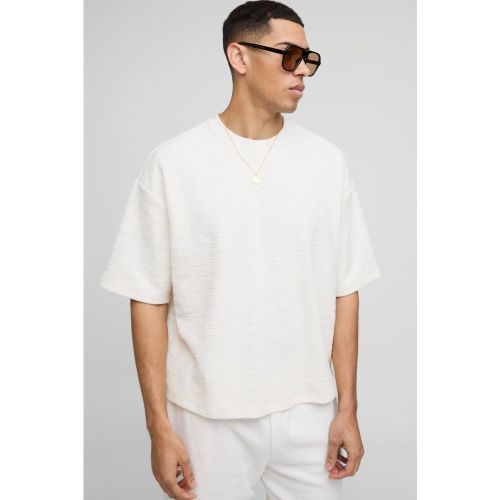 T-shirt oversize épais texturé - S - Boohooman - Modalova