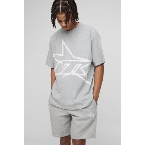 Ensemble oversize avec t-shirt et short - S - Boohooman - Modalova