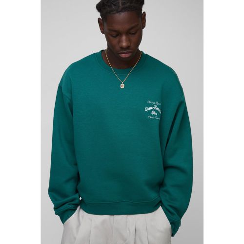 Sweat oversize imprimé - S - Boohooman - Modalova