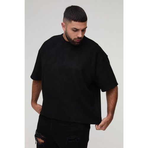 Grande Taille - T-Shirt Oversize En Faux Daim - Xxl - boohoo - Modalova