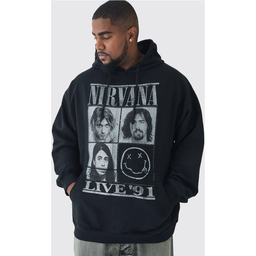 Grande Taille - Sweat À Capuche Oversize À Imprimé Nirvana - Xxl - boohoo - Modalova