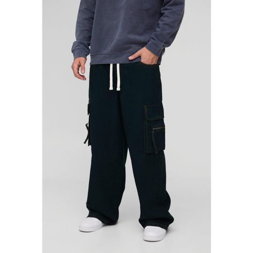 Jean cargo baggy délavé - 28R - Boohooman - Modalova