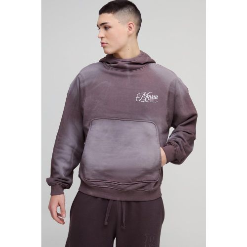 Sweat à capuche oversize à col cheminée homme - S - Boohooman - Modalova