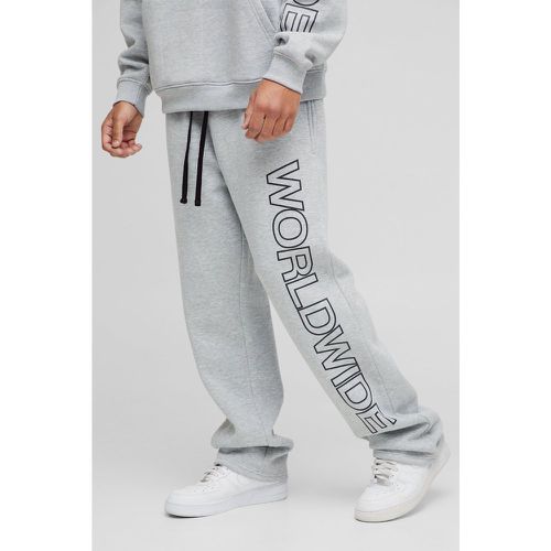 Jogging Large Imprimé Worldwide - M - boohoo - Modalova