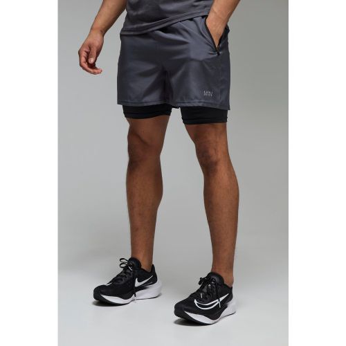 Short de sport stretch 2 en 1 - MAN Active homme - S - Boohooman - Modalova