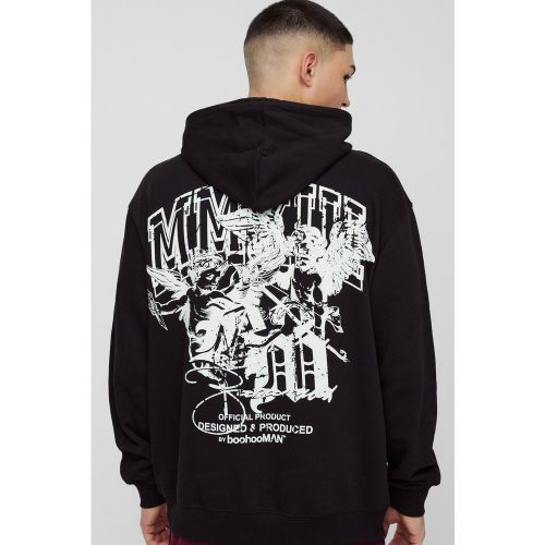 Sweat à capuche oversize à imprimé Renaissance - XS - Boohooman - Modalova