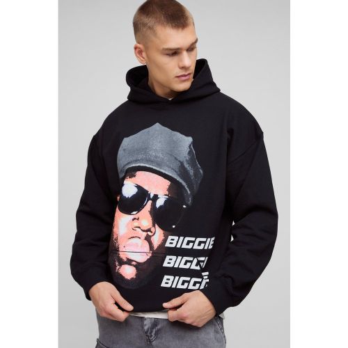 Sweat à capuche oversize imprimé Biggie - S - Boohooman - Modalova