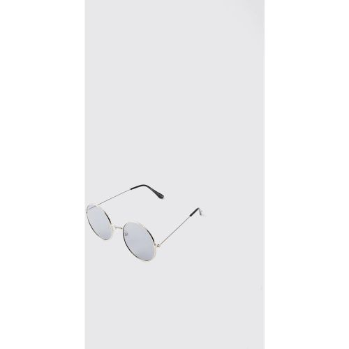 Lunettes de soleil rondes ées - ONE SIZE - Boohooman - Modalova