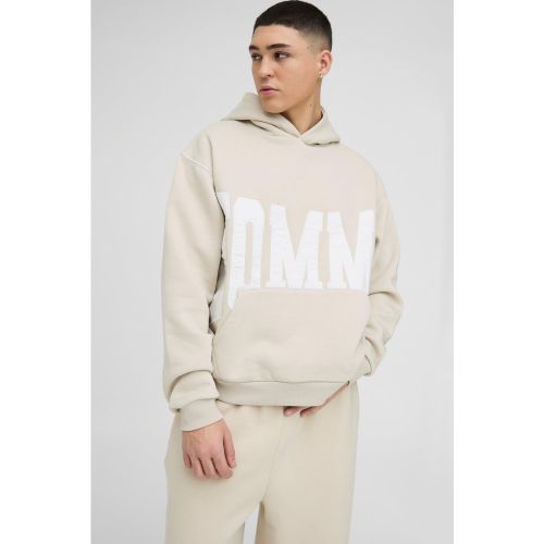 Sweat à capuche oversize à coutures contrastantes - M - Boohooman - Modalova