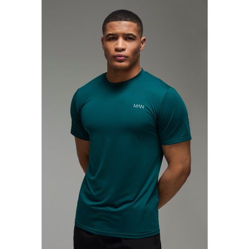 T-shirt de sport droit imprimé - MAN Active homme - M - Boohooman - Modalova