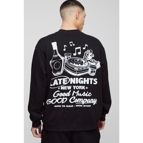 Sweat oversize imprimé homme - S - Boohooman - Modalova