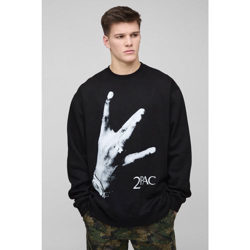 Tall - Sweat oversize imprimé Tupac - S - Boohooman - Modalova