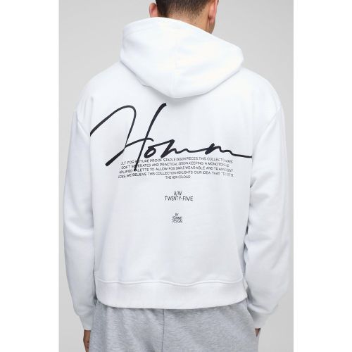 Sweat à capuche oversize à broderie Homme homme - S - Boohooman - Modalova