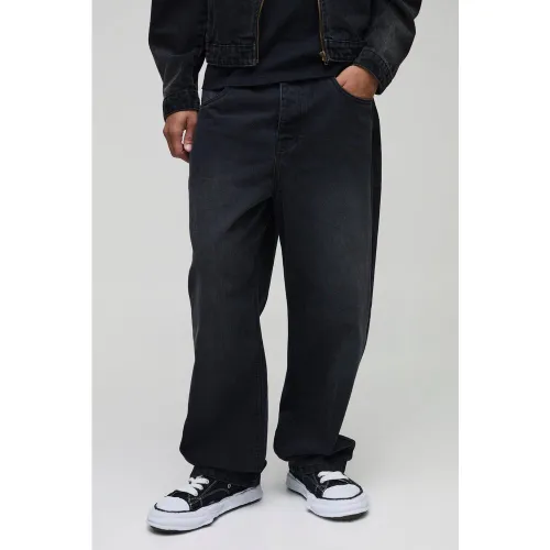Jean large baggy délavé - 32R - Boohooman - Modalova