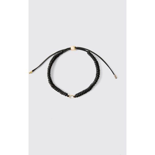 Bracelet en corde à empiècement doré - ONE SIZE - Boohooman - Modalova