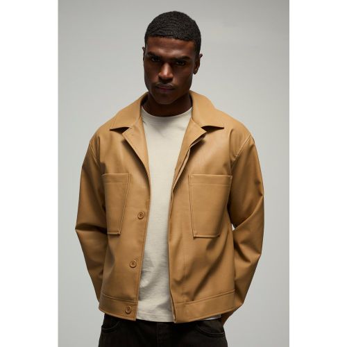 Veste Harrington oversize en synthétique - S - Boohooman - Modalova