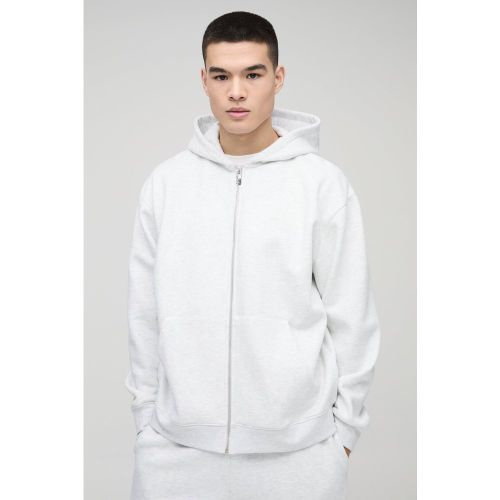 Sweat à capuche oversize zippé épais homme - S - Boohooman - Modalova