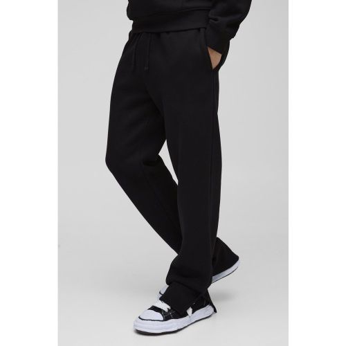 Jogging droit fendu épais - S - Boohooman - Modalova