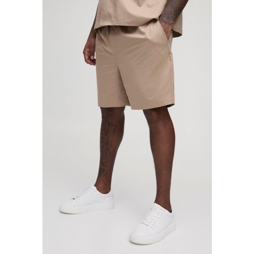 Grande taille - Short satiné à motif jacquard - XXXL - Boohooman - Modalova