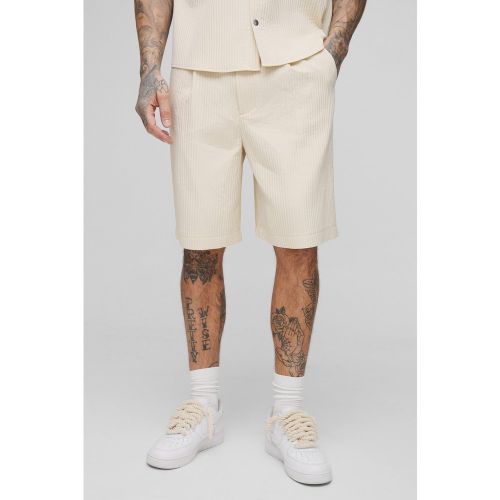 Tall - Short technique plissé - S - Boohooman - Modalova