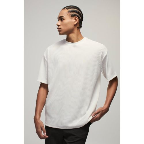 T-shirt oversize côtelé - S - Boohooman - Modalova