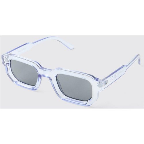 Lunettes de soleil rectangulaires en plastique - ONE SIZE - Boohooman - Modalova