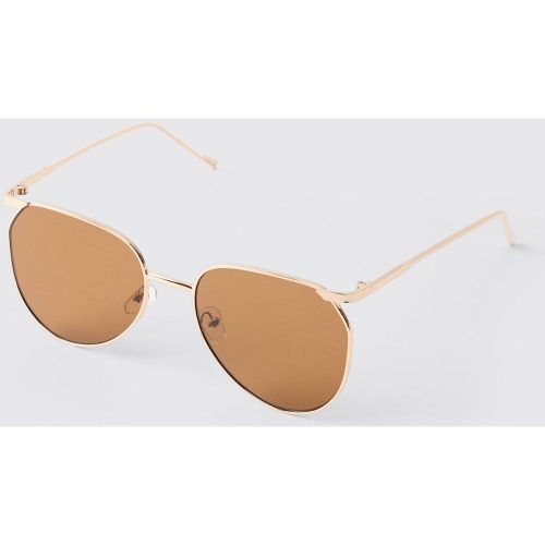 Lunettes de soleil dorées - ONE SIZE - Boohooman - Modalova