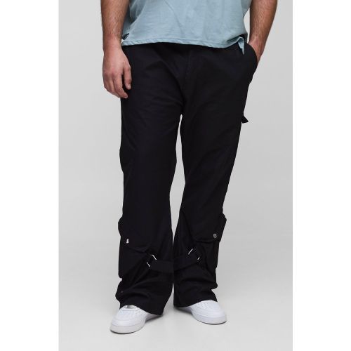 Grande taille - Pantalon cargo slim à ourlets contrastants homme - 42 - Boohooman - Modalova