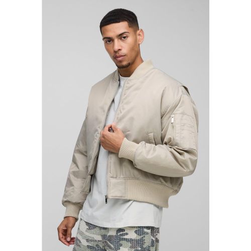Bomber oversize en nylon homme - S - Boohooman - Modalova