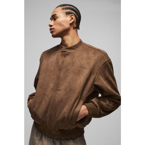 Bomber oversize en synthétique homme - S - Boohooman - Modalova