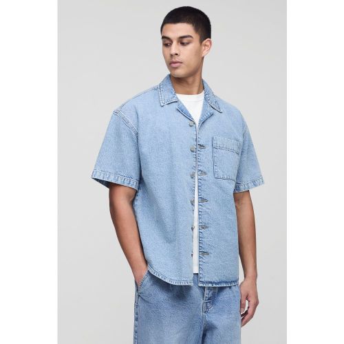 Tall - Chemise oversize en jean - S - Boohooman - Modalova