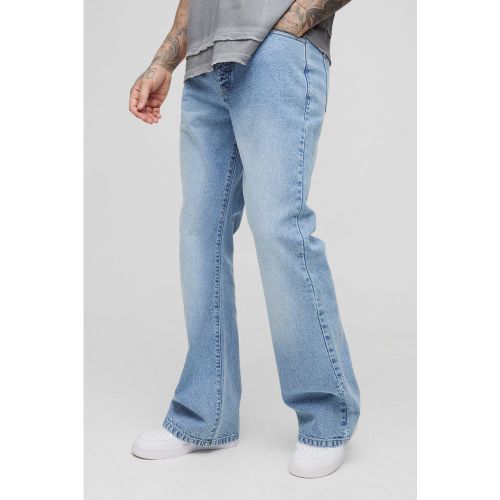 Tall - Jean flare large à détails pincés - 30 - Boohooman - Modalova