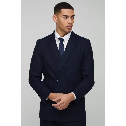 Blazer oversize croisé - 34 - Boohooman - Modalova