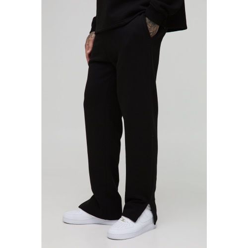 Tall - Jogging droit fendu épais - S - Boohooman - Modalova