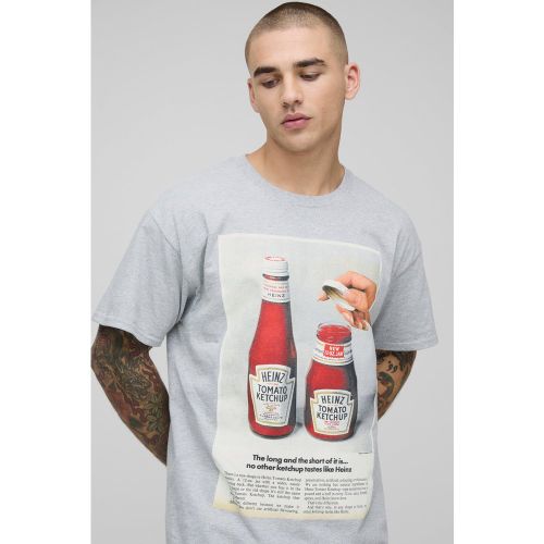 T-shirt oversize à imprimé Heinz - S - Boohooman - Modalova