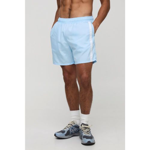 Short de bain mi-long à empiècements - S - Boohooman - Modalova