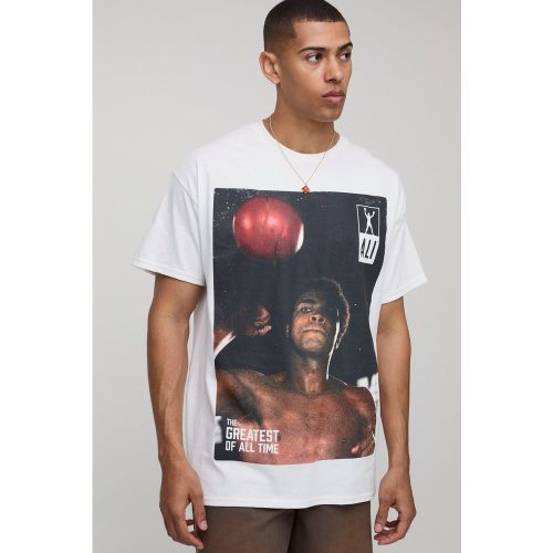 T-shirt oversize à imprimé Muhammad Ali - S - Boohooman - Modalova