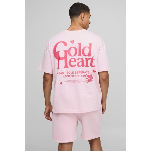 Ensemble oversize à imprimé cœurs - S - Boohooman - Modalova