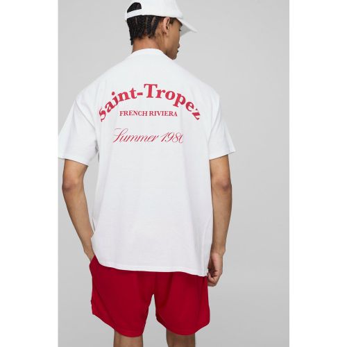 T-shirt oversize Saint Tropez - S - Boohooman - Modalova