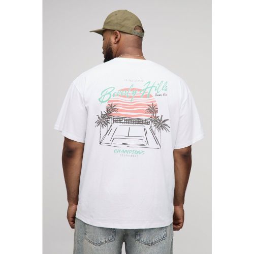 Grande taille - T-shirt oversize à imprimé palmier - 2XL - Boohooman - Modalova
