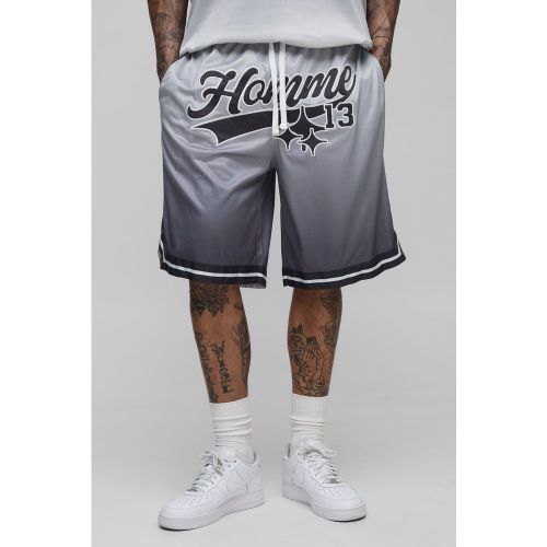 Tall - Short de basket à écussons - 2XL - Boohooman - Modalova