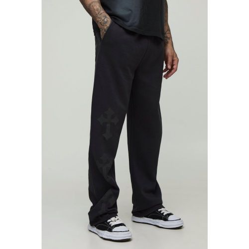 Tall - Jogging large imprimé en relief - 2XL - Boohooman - Modalova