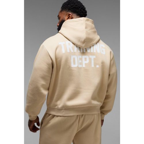 Sweat à capuche oversize à slogan - MAN Active - 2XL - Boohooman - Modalova