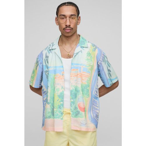 Chemise oversize imprimée - S - Boohooman - Modalova