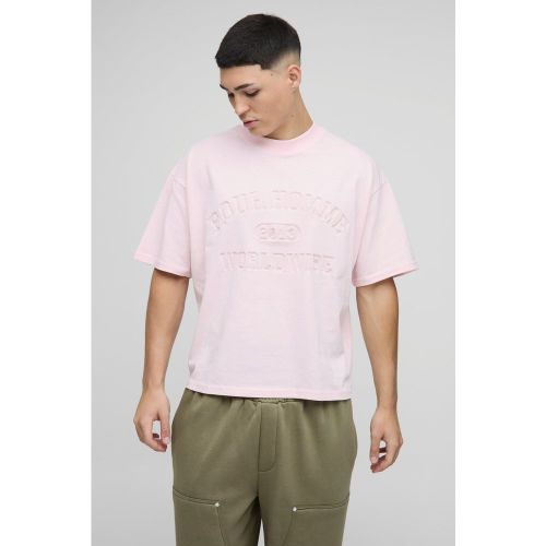 T-shirt oversize à slogan - S - Boohooman - Modalova