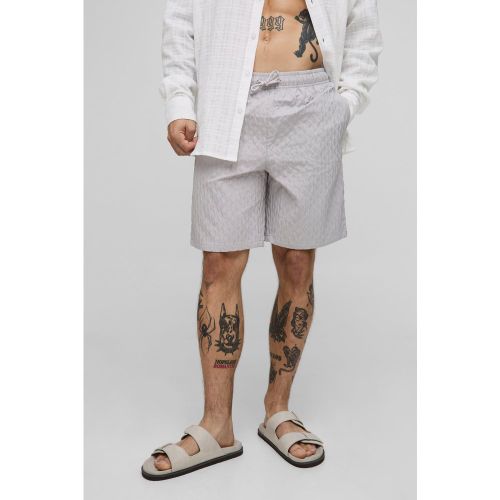 Short de bain long texturé - S - Boohooman - Modalova