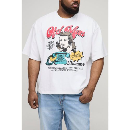 Grande taille - T-shirt oversize imprimé - 2XL - Boohooman - Modalova