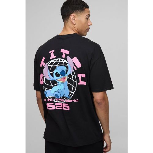 T-shirt oversize imprimé Lilo and Stitch - S - Boohooman - Modalova