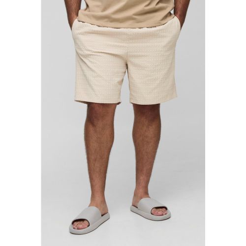 Grande taille - Short de bain long à carreaux - 2XL - Boohooman - Modalova